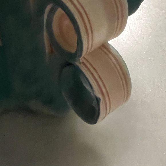 Vintage 1970s Hand Carved Ribbon Swirl Christmas Candle 7.5 x 5 - Very Detailed! - Picture 8 of 10